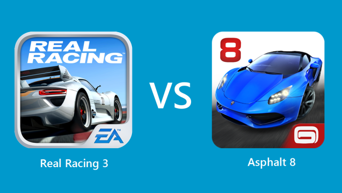 Real Racing 3 v/s Asphalt 8